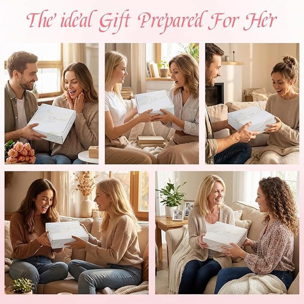 PIXZCSA Regalos de lujo para consentir a las mujeres, set de,rosa