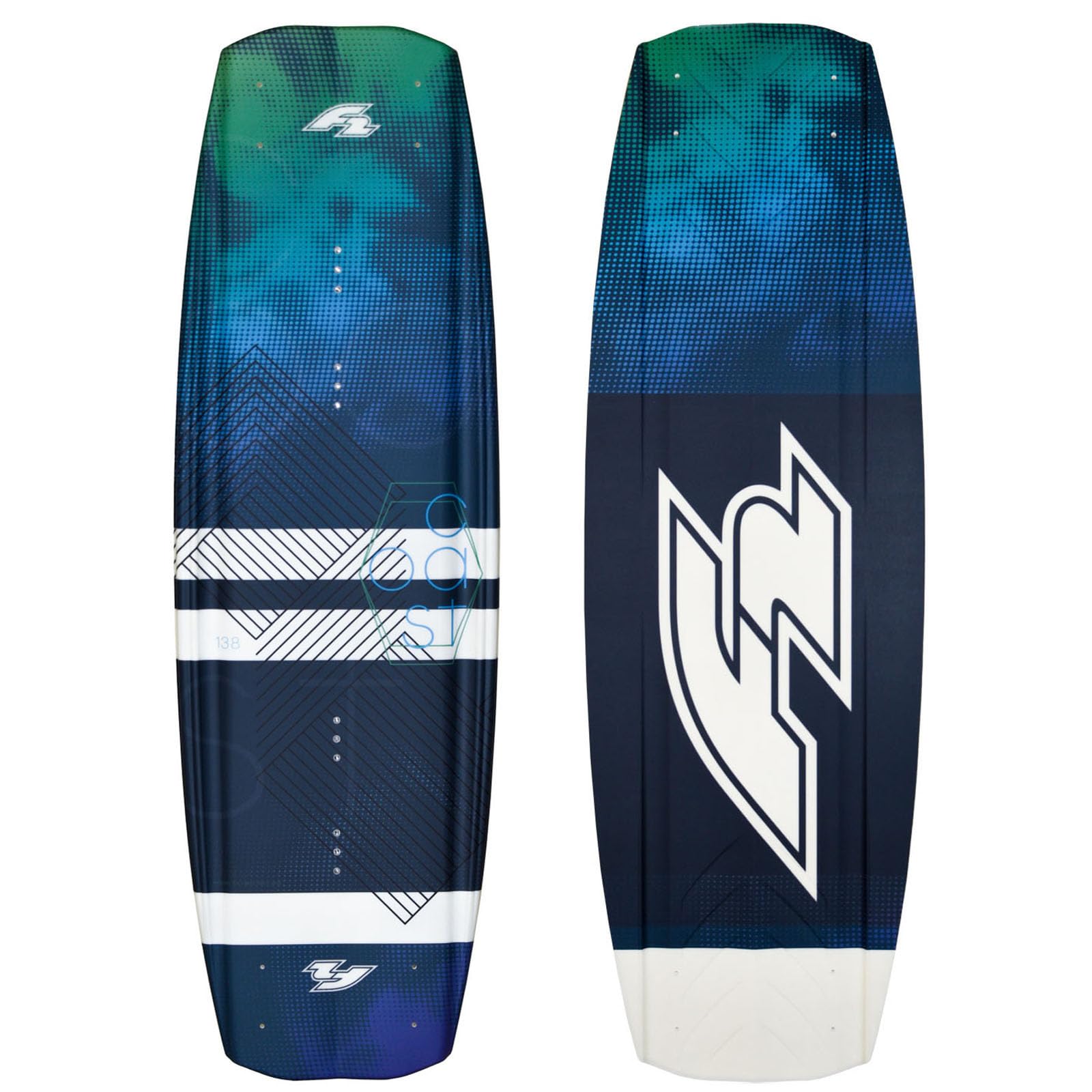 F2 Set Wakeboard Coast Ocean 144cm mit Wakebindung Team Boot L/XL
