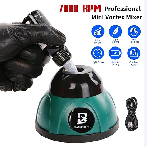 Miniatura 2 de DX BAI&CHENG Cocteleras de vórtice de laboratorio de 7000 rpm para pinturas, mezclador de pintura para tinta, mezclador de pintura, mezclador de