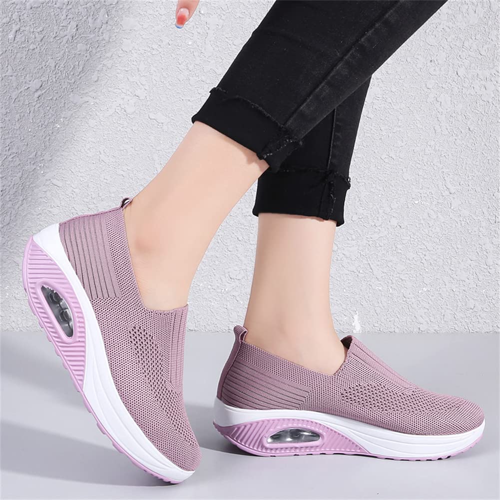 Damskie buty do fitnessu, oddychające buty z siateczki, szybkie zakładanie, buty sportowe, trampki, buty do biegania, czółenka