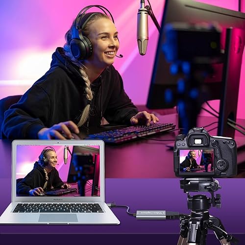 Miniatura 6 de Tarjeta de captura de video USB 3.0 a HDMI Full HD 1080P 60Hz, 4K HDMI a USB-AUSB-C Grabación de video de audio para transmisión, transmisión en