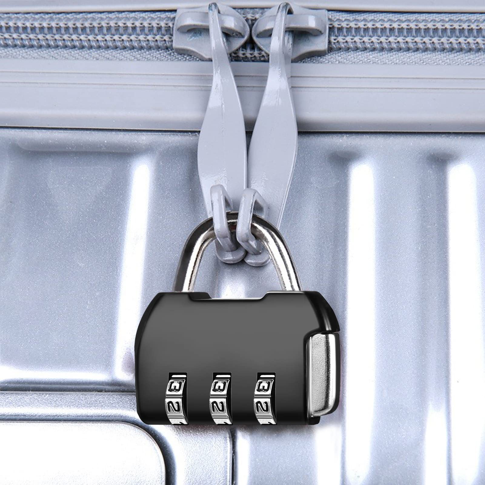 2 Pack Code Padlocks, 4 Digit Long Shackle Resetta... - Grandado - View #11