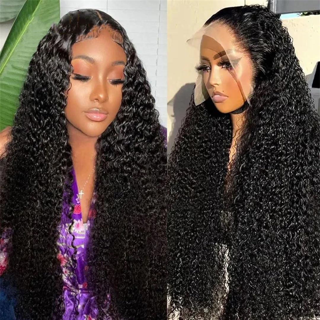 13X4 13X6 HD Lace Frontal Wigs Jerry Curly Glueless Wig Human Hair Pre