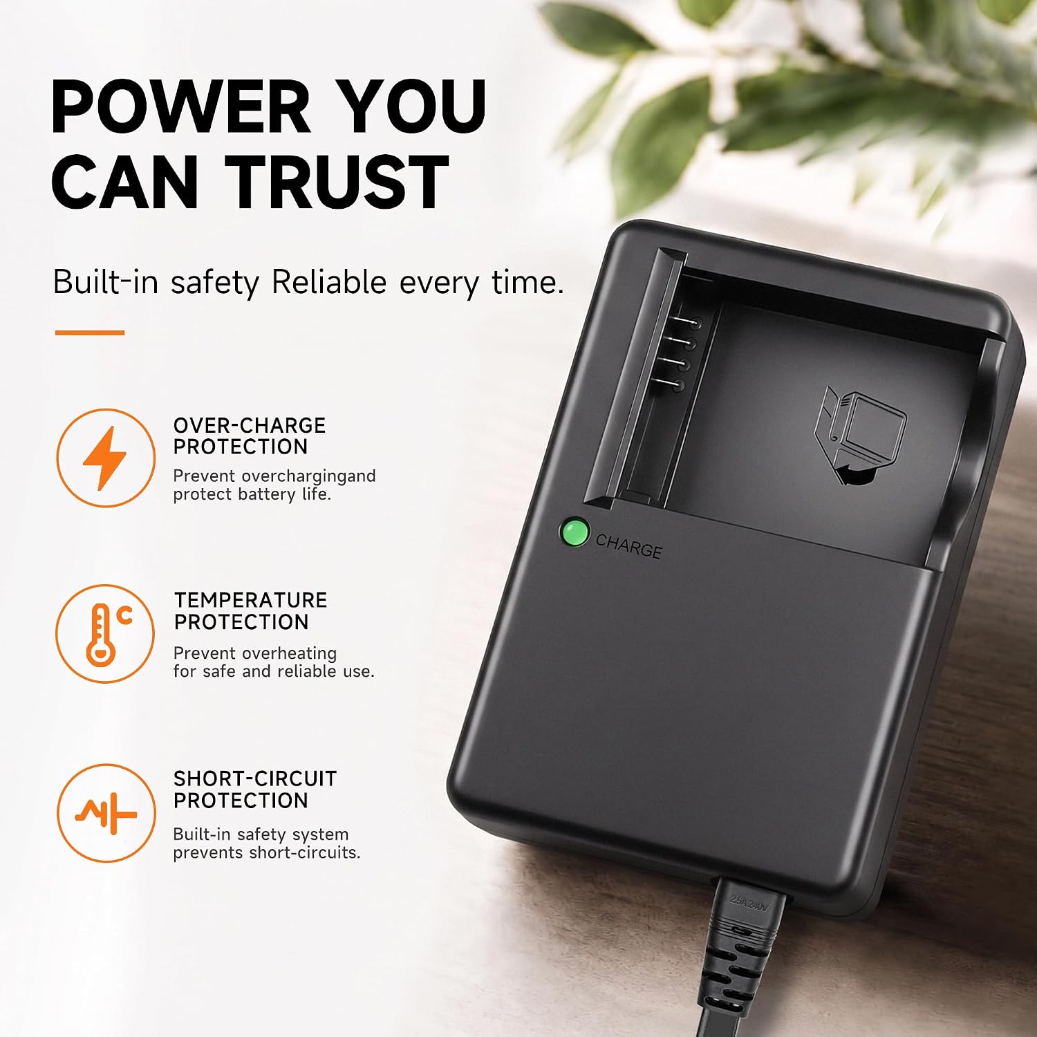 DE-A65 DE-A66 Battery Charger Compatible with Panasonic DMW-BCG10 DMW-BCG10E Battery, Fits Lumix DMC-3D1, DMC-TZ10, TZ18, TZ19, TZ20, TZ25, TZ30, TZ35, ZS1, ZS3, ZS5, ZS6, ZS7, ZS8, ZS10, ZS15 Cameras image 5