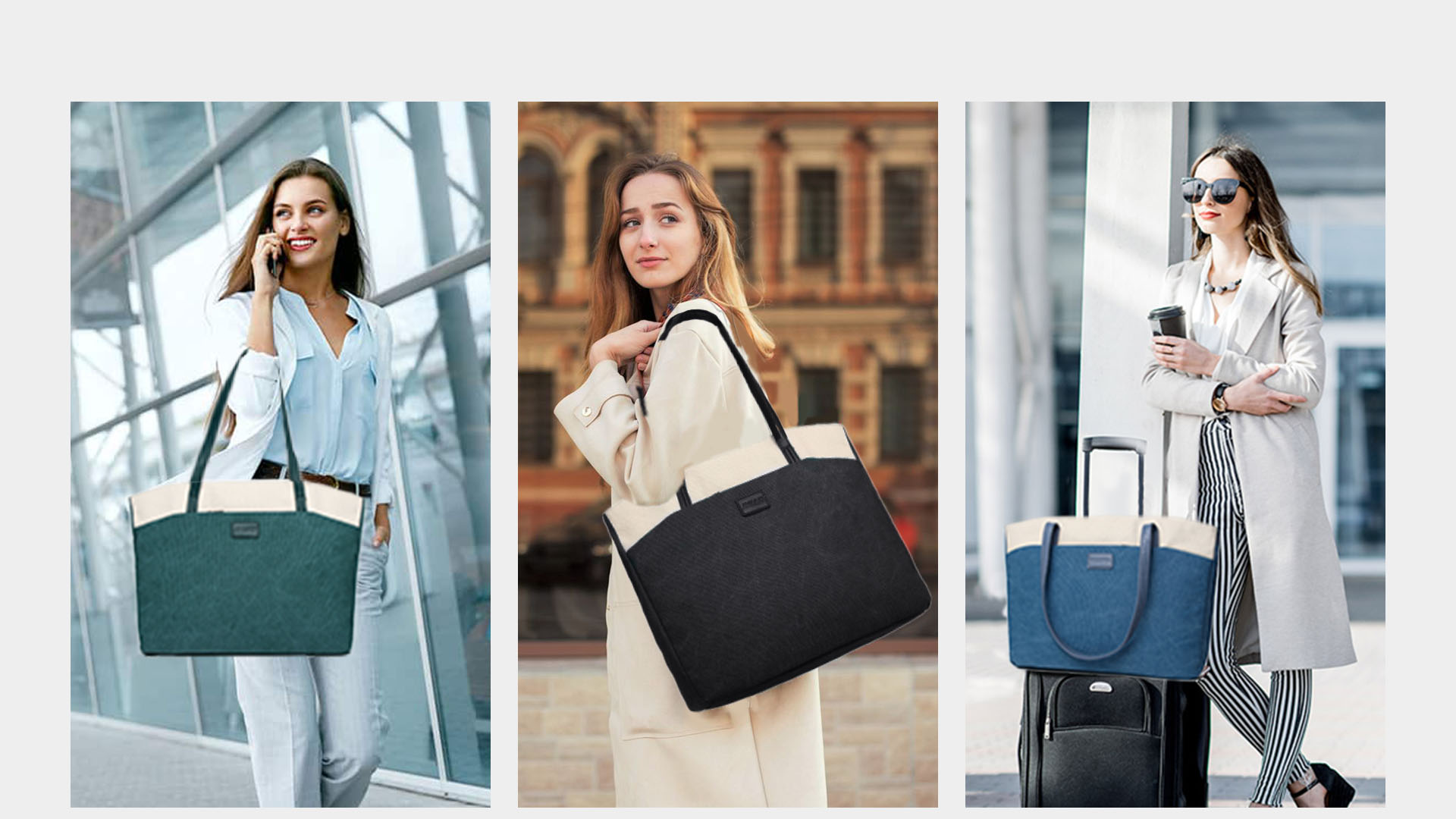 Borsa Laptop Donna RAVUO 15.6 Pollici - Tote Resistente All'Acqua Con Custodia Piccola - Foto 4