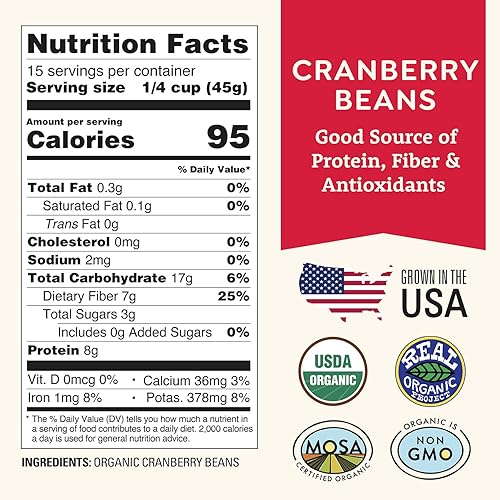 Miniatura 2 de Doudlah Farms, granos de arándano secos orgánicos de 1 libra a granel, cultivados en suelos regenerativos, veganos, sin OMG, cultivados en Estados