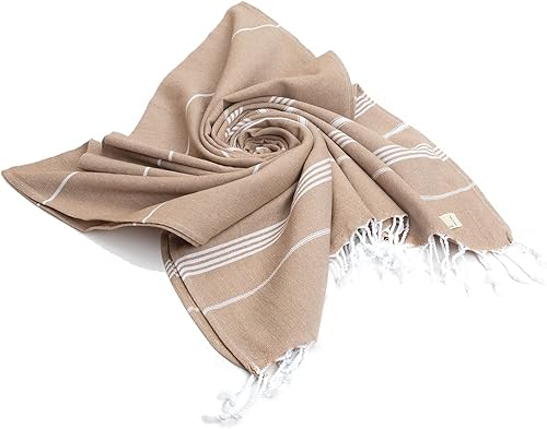 Miniatura 8 de Smyrna Classical Series - Toalla de playa turca original, 100% algodón, prelavada, 37 x 71 pulgadas, toalla de baño peshtemal y turca para spa,