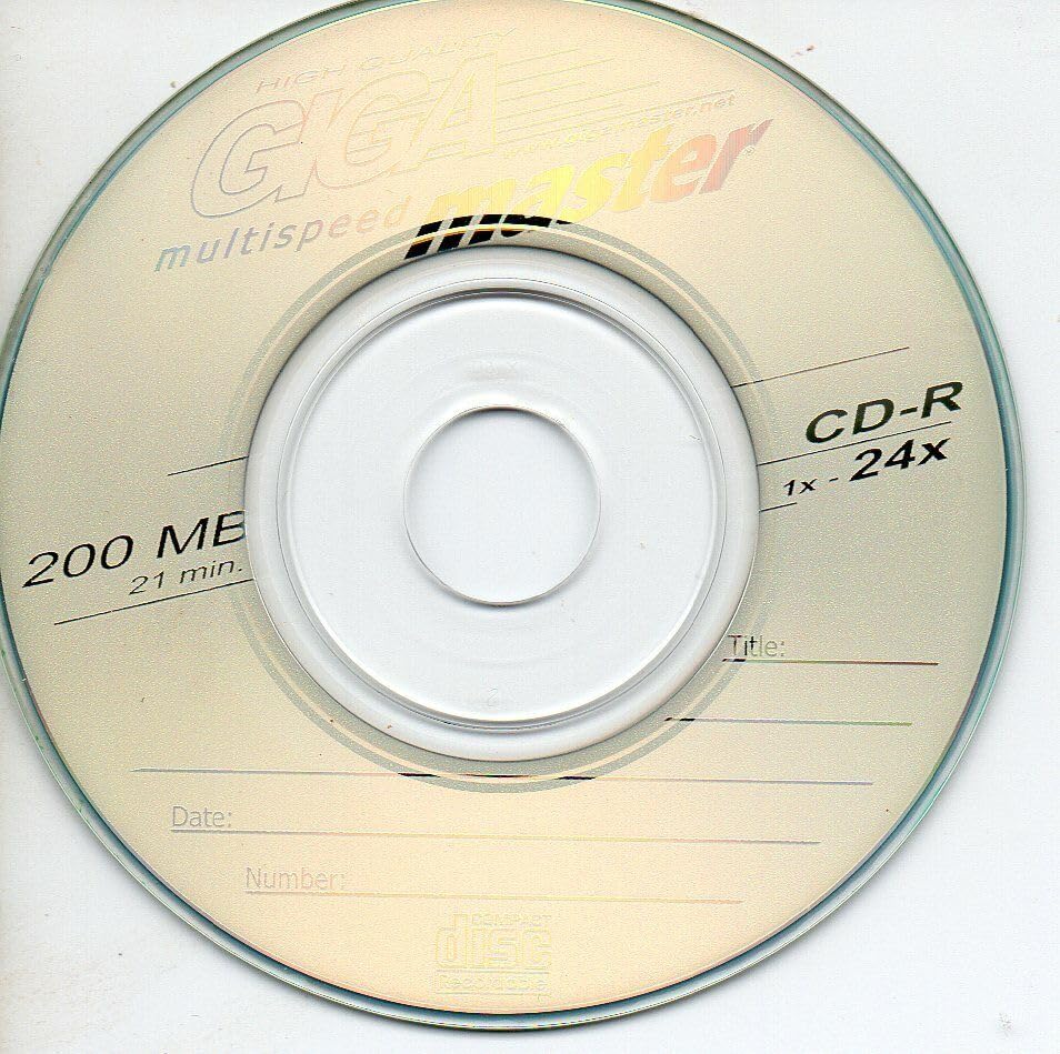 CDR 8 cm 200 Mb Gigamaster Spindle 10 Pz