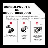 Oregon Fil de débroussailleuse Nylon 3mm, Coupe herbes hautes, mauvaises herbes, végétation dense, Fil nylon haute résistance, compatible avec modèles standards, 3.0mm x 120m (800017) - 4
