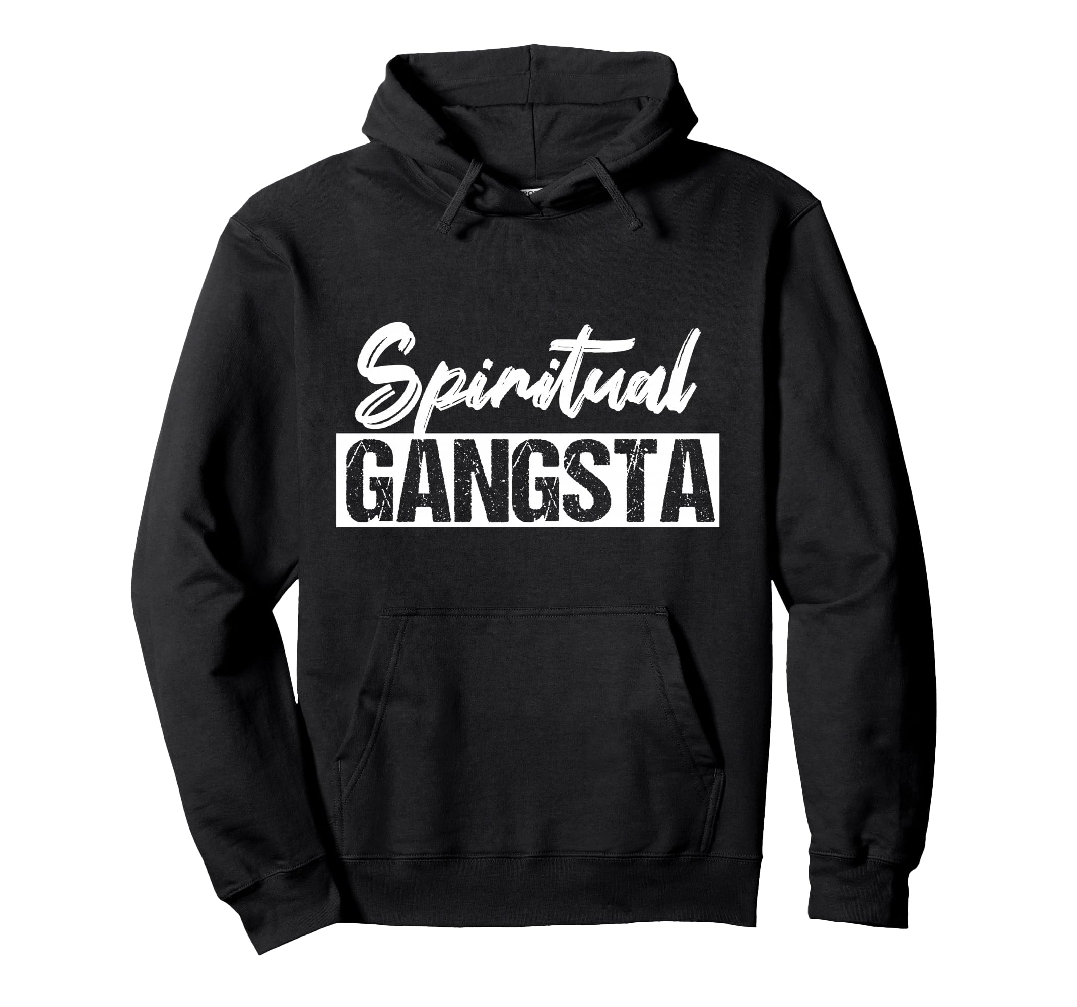 New Age Spiritual Spirituality Yoga Gangster Enlightened Zen Pullover Hoodie