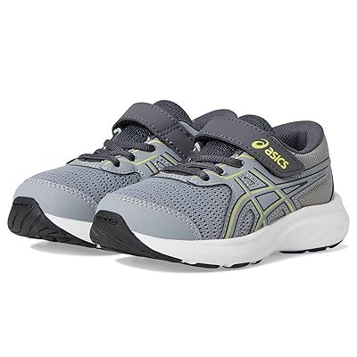 ASICS Kids Contend 9 Pre School (Little Kid/Toddler) Kids Shoes Gravel/Citron