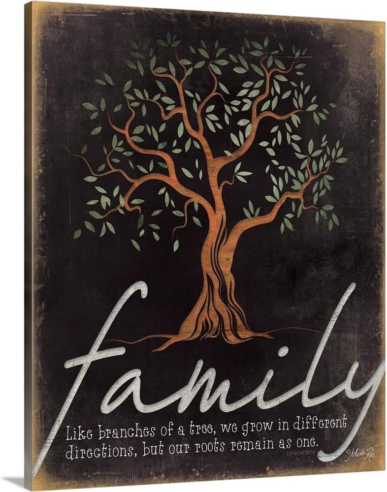 CANVAS ON DEMAND Family - Like Branches of a Tree Canvas Wall Art Print by Marla Rae, Home Decor, Floral, Flowers, Nature Artwork, 20" x24in