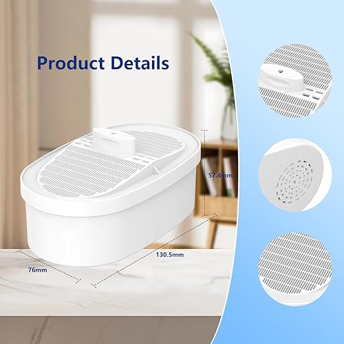 Miniatura 7 de Paquete de 4 filtros de repuesto Waterdrop WD-PF-01A Plus, reduce PFOAPFOS, cloro, compatible con filtros de repuesto para jarras Waterdrop, dura 3