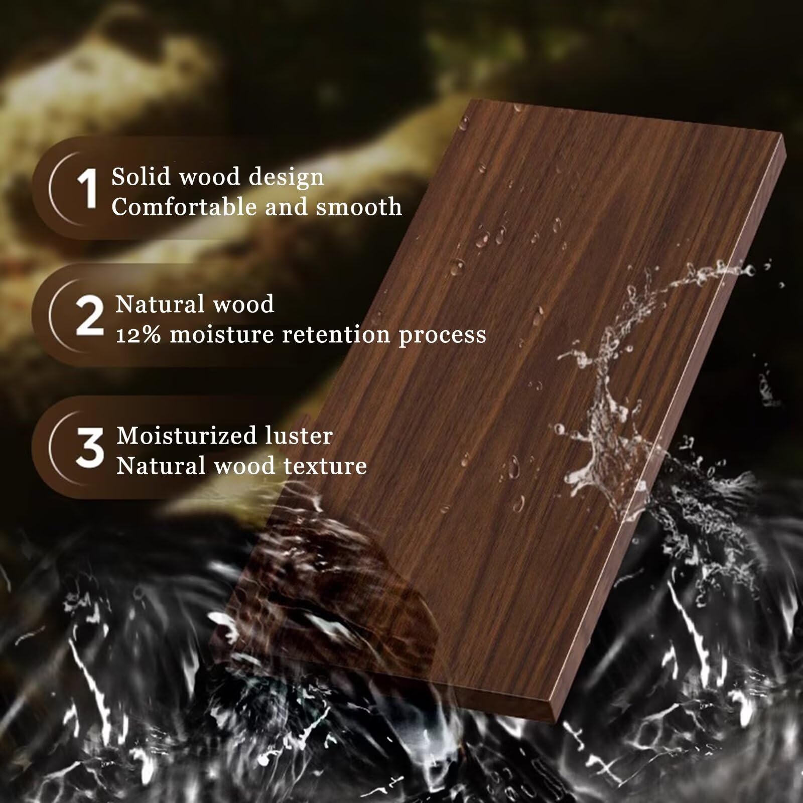 2-stöckiges Gewürzregal aus Holz, Küchentheke mit Schiene, stabiles Design für Büro & Wohnzimmer, 31 cm - Perfekt für Wohnkultur & Aufbewahrungslösungen