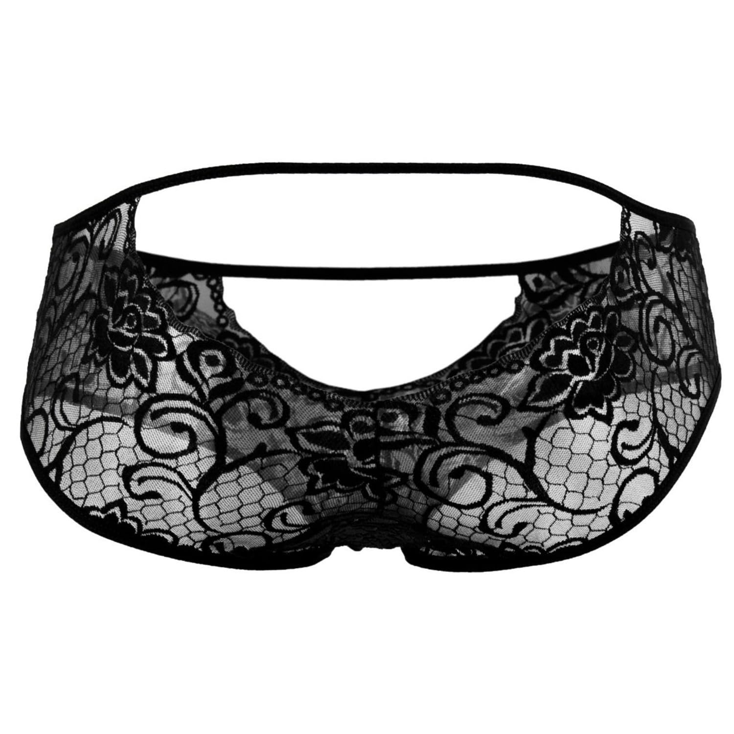 tress loom Men’s Lace Thong Underwear | Sexy Low Waist Pouch Bikini Innerwear for Men (ML-07325)-picture-54
