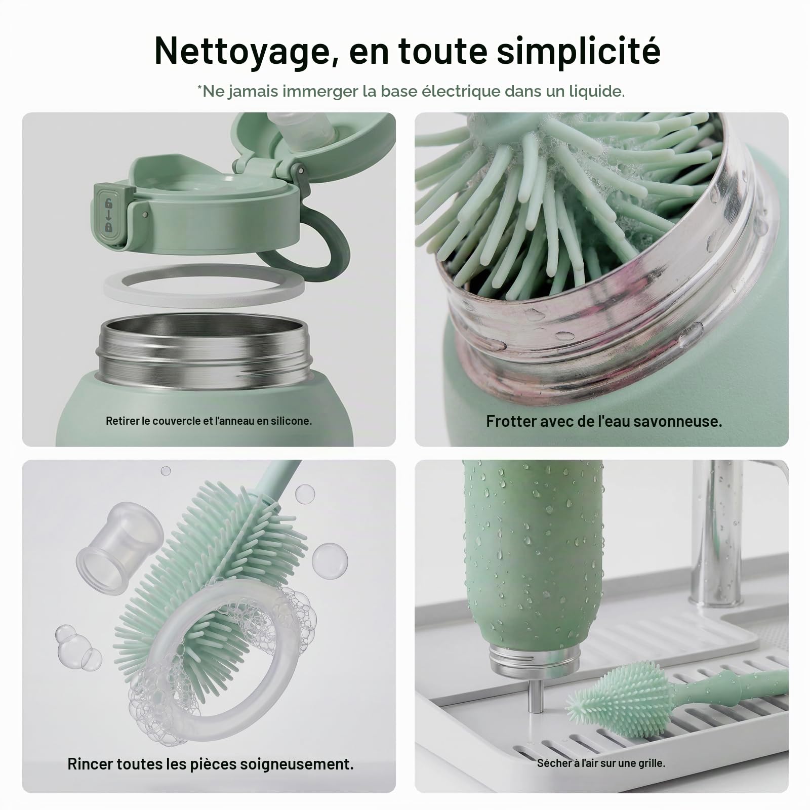 Momcozy Chauffe Biberon Portable 500ml & Glacière Lait Maternel, Pot 650ml | Conservation, Toute la journée, Grande capacité, Voyage, Bébé, Nouveau-né, Coffret, Allaitement, Nomade, Kit, Sans BPA