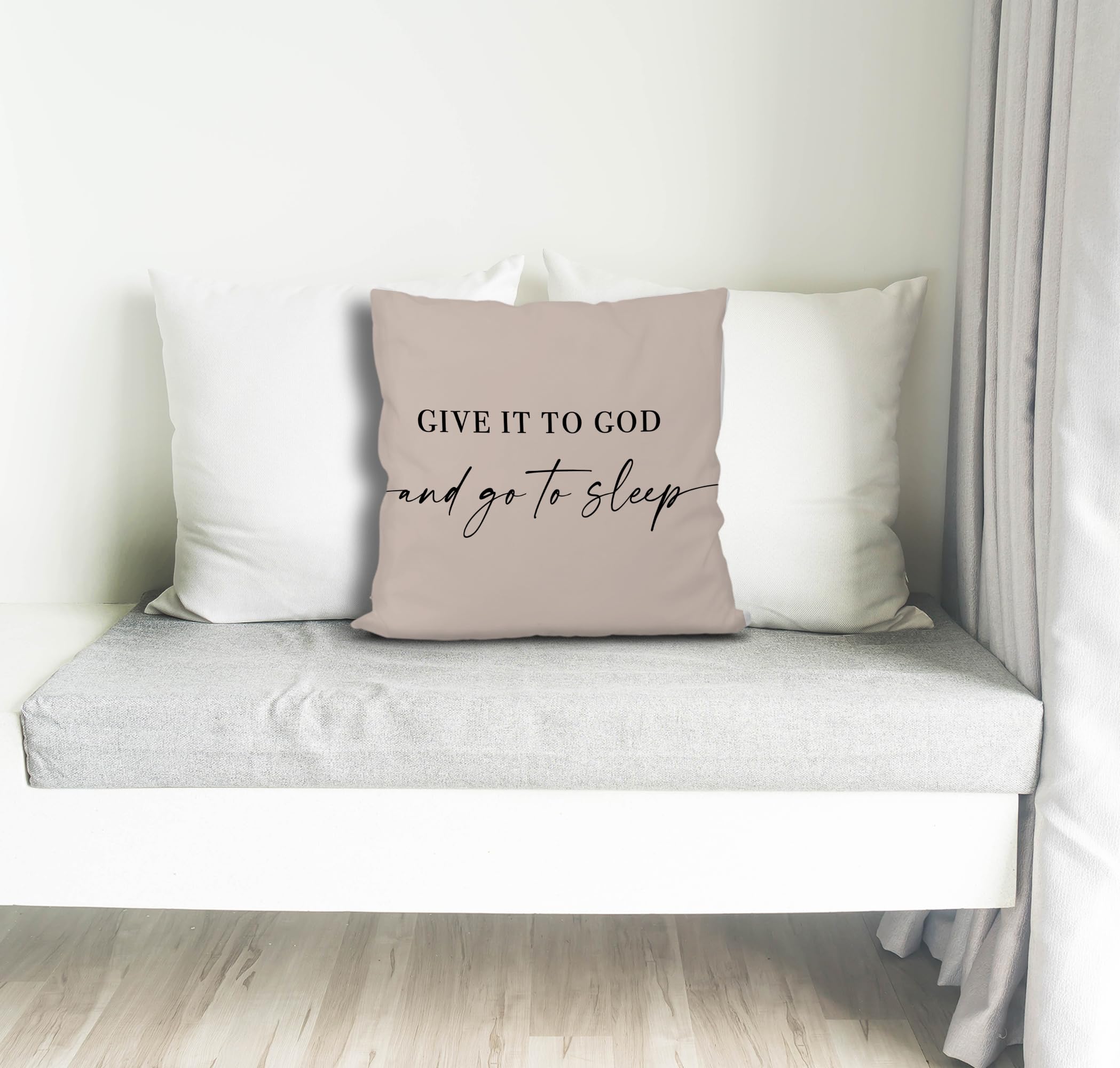 Knibeo Give It to God and Go to Sleep, Federa decorativa per cuscino