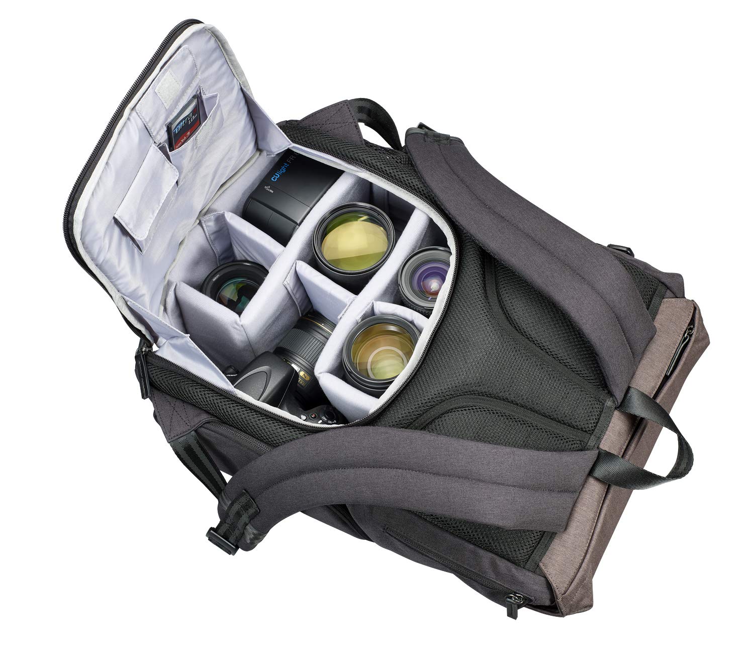 Cullmann 91731 Bristol Daypack 600+, brązowy, plecak na aparat w stylu vintage, z kieszenią na tablet, 280 x 230 x 150 mm, brązowy, 280x230x150mm, vintage
