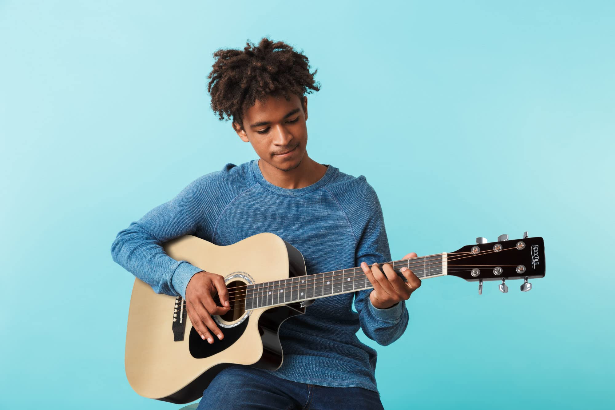 Rocktile WSD-8CE-NT Slim Line Set de Guitares Western, Général, Poids: 1 | Modèle: WSD-8CE-NT, 9 kg, Nombre de cordes: 6, Orientation: droitier, Corps, Forme du corps: Slim Line Dreadnought, Manche