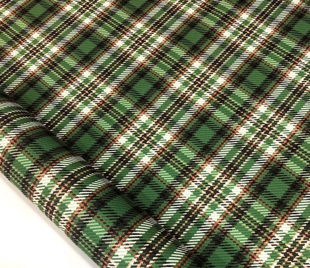 Khaki Checkered Patterned Printed Upholstery Fabric - 1391 (100cmx140cm)