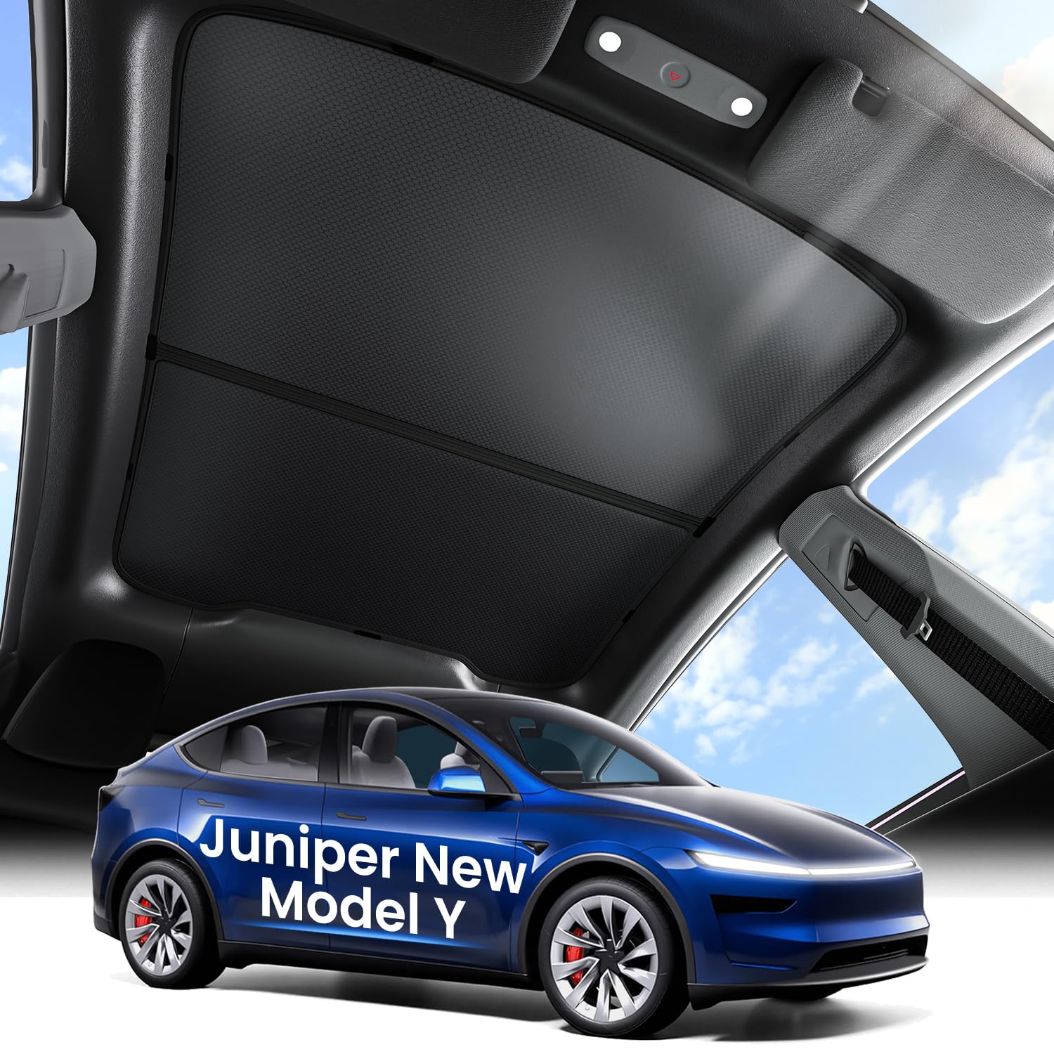Tesla純正 Model Y Juniper サンシェード Amazon.com: Zanch Upgraded Tesla Model Y Juniper Sunshade Roof