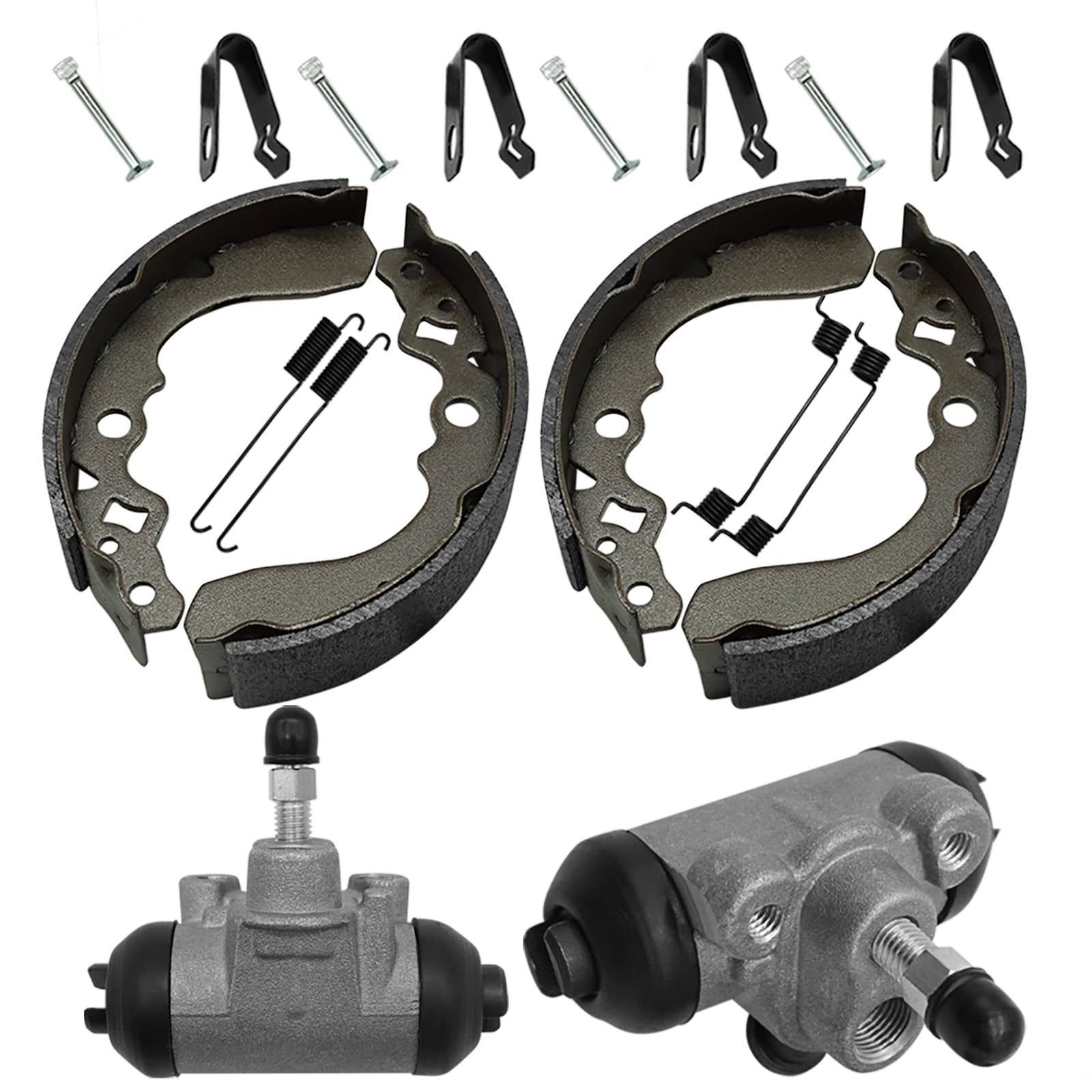 Front & Rear Brake Wheel Cylinders W/Shoes For Kawasaki KAF300 - Foto 5