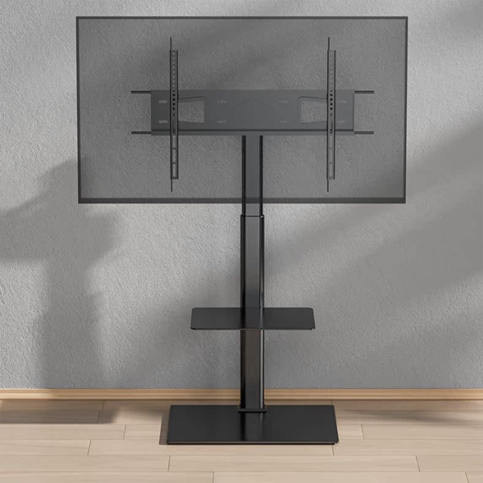 Soporte de Suelo portátil para TV - Soporte Universal con estantes para televisores LCD y LED de 32 a 70 Pulgadas. Altura Ajustable y gestión de Cables. Admite rotac, B-32-70in TV
