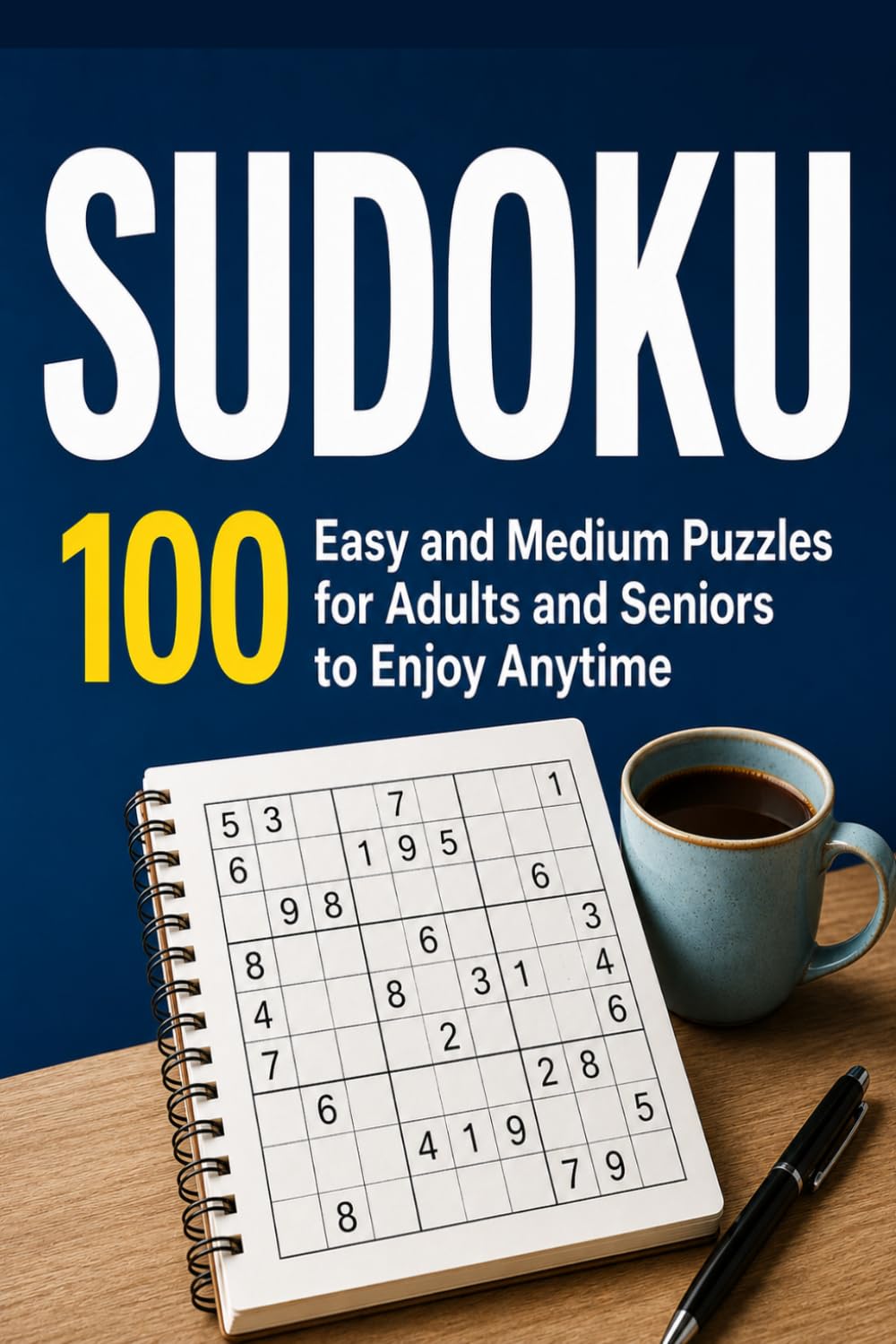 Sudoku: 100 Easy and Medium Puzzles for Adults and Seniors to Enjoy Anytime