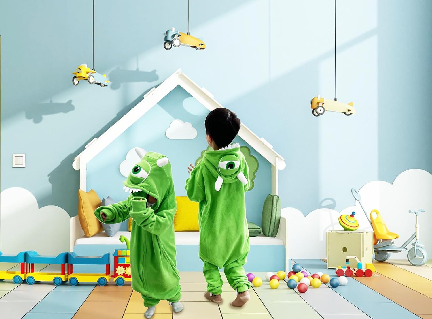 Unisex Children Character Onesie Pajamas Kids Halloween Cosplay Costume/Homewear/Sleepwear - Image 6