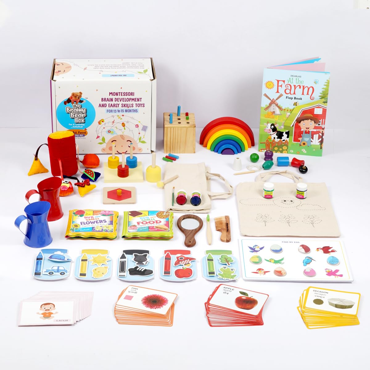 Brainy Bear Montessori & Brain Development Toys (13-15 Months) | Learning Toys | Educational Toys | Development Toys for Kids| Birthday Gifts (13-15 Months) | Wooden Toys | Sensory Toys (B09PZ59R4L) Amazon Price History, Amazon Price Tracker