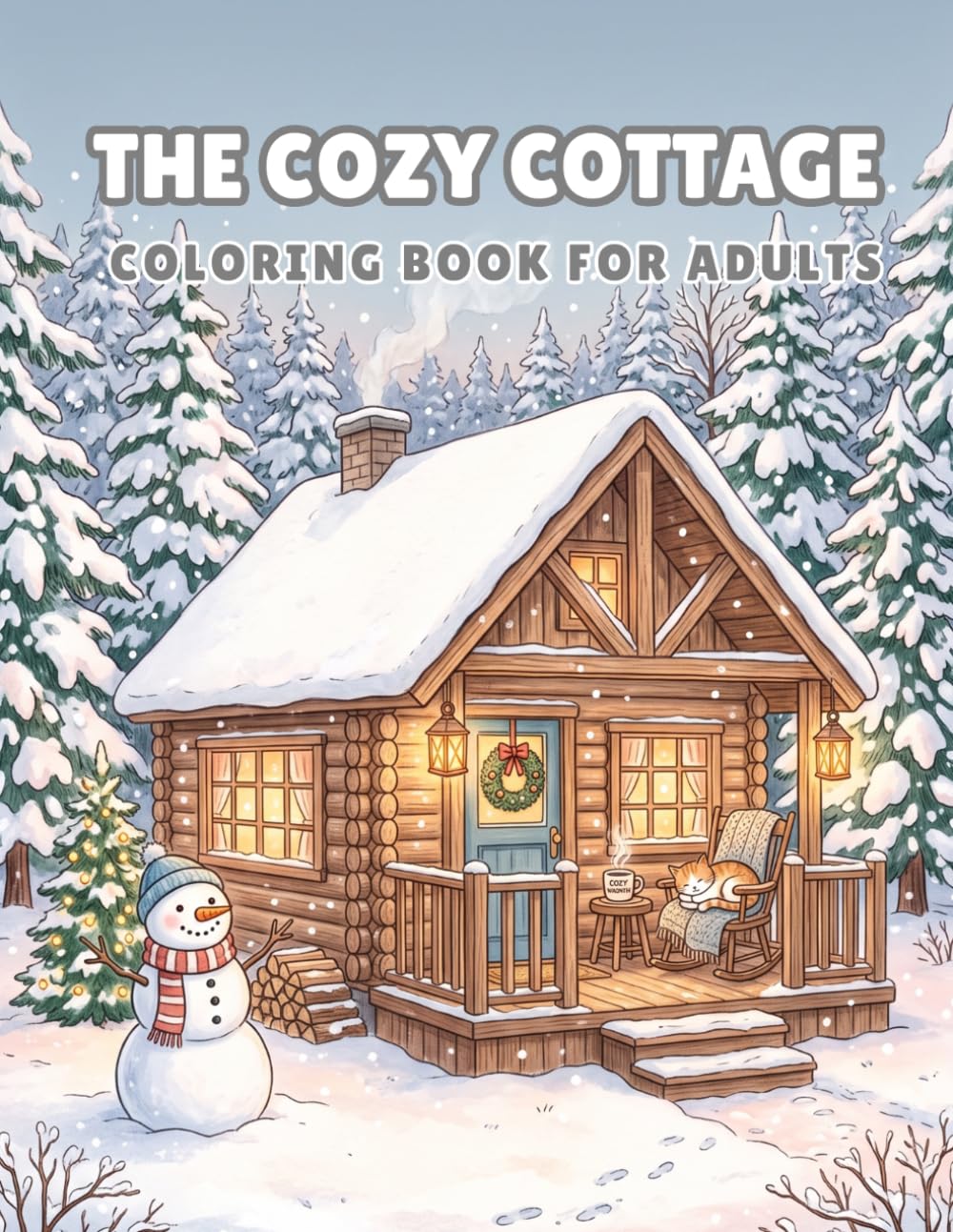 The Cozy Cottage Coloring Book for Adults: 50 Relaxing Cottagecore Scenes, Charming Cabins, Beautiful Gardens & Peaceful Countryside Escapes