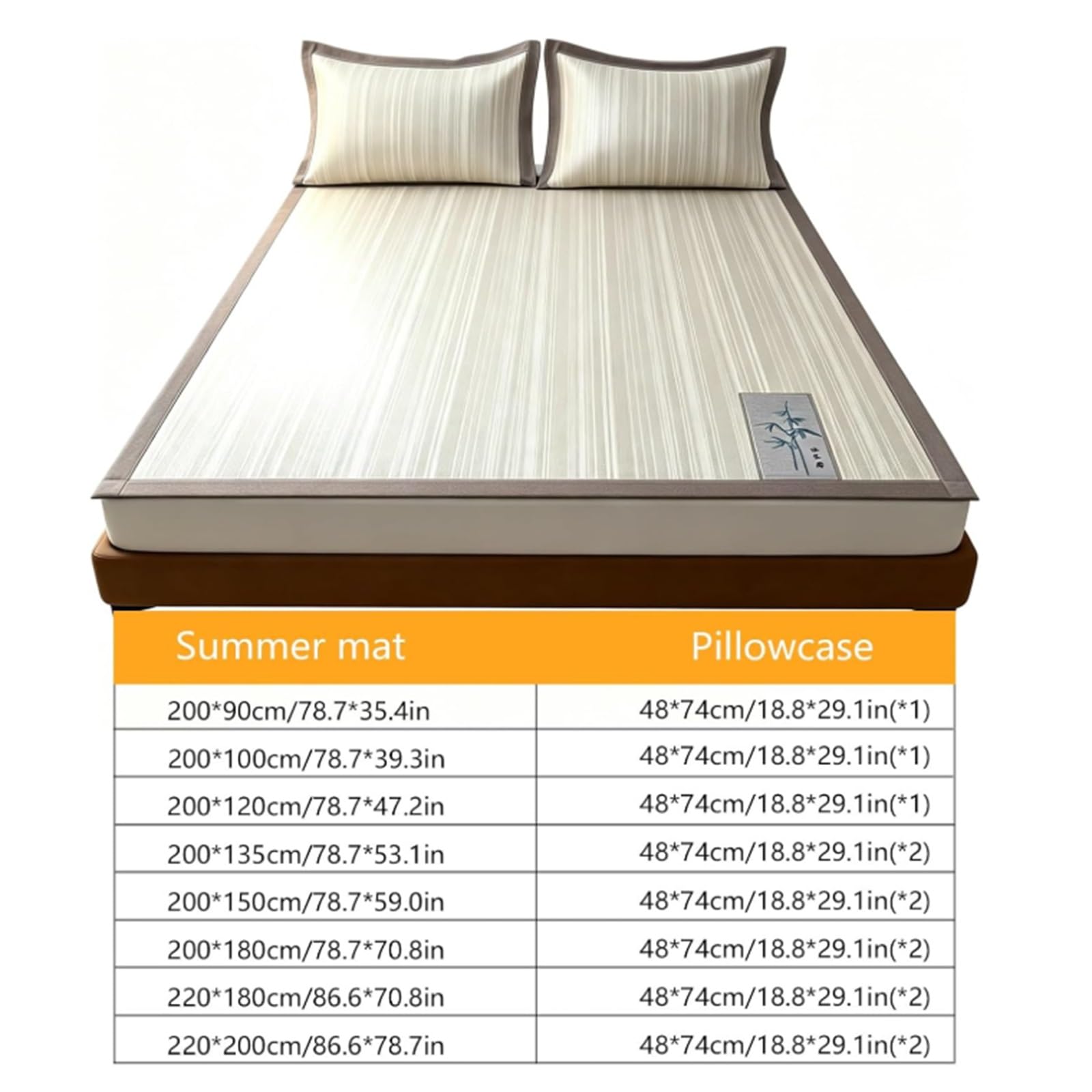Mata Chłodząca Ice Silk Z Podkładem W Kształcie Plastra Miodu, Składana | , Oddychająca Nakładka Na Łóżko(220*200cm)
