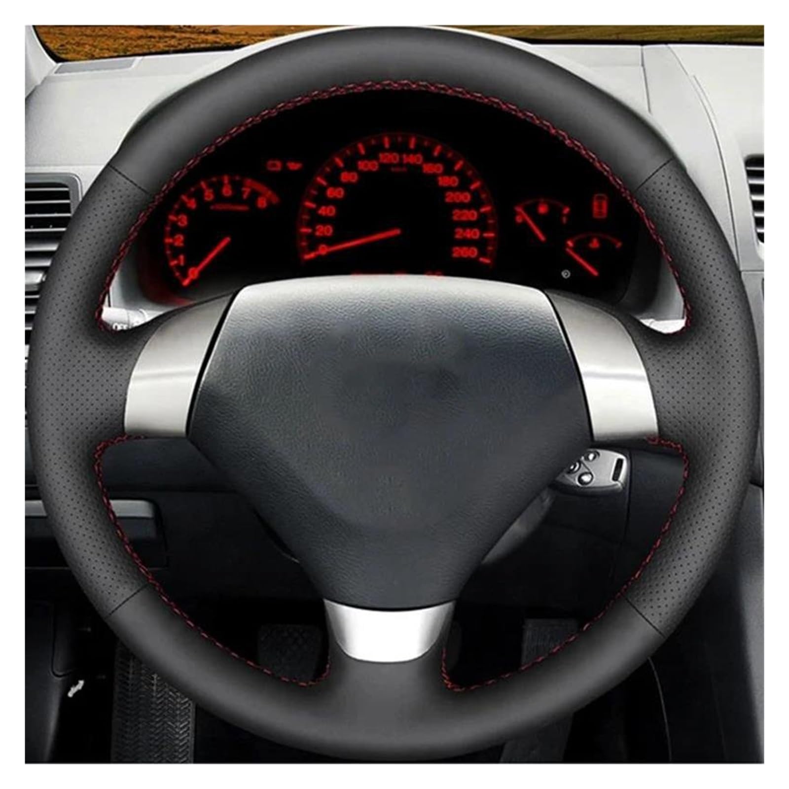 Volantes Cubierta Trenzada para Volante Coche para Accord Coupe 7 para Accord Euro para Acura TSX 2003-2008 (3 Radios) Interior Coche Funda Volante(Blue Thread)