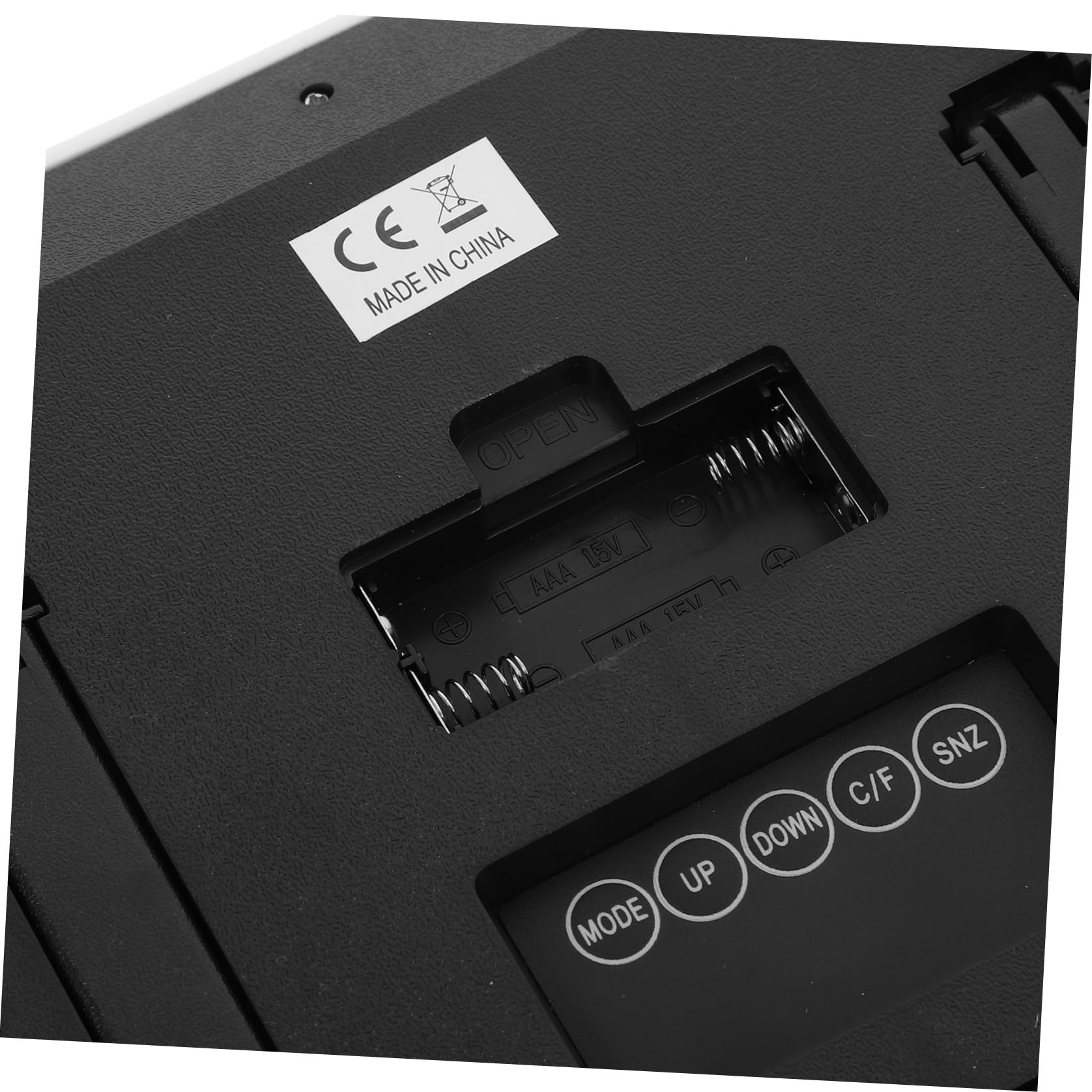 GALPADA Orologio da Parete Digitale Multifunzione Temperatura, Grande Schermo Lcd, Design Semplice in Abs, per Casa e Scuola