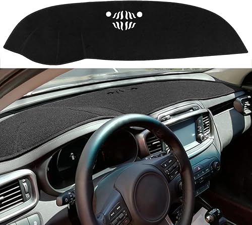 Yiz Tapete para cubierta de tablero compatible con Kia Sorento 2016 2017 2018 2019 2020 con altavoz de tablero con sensores, protector de alfombra