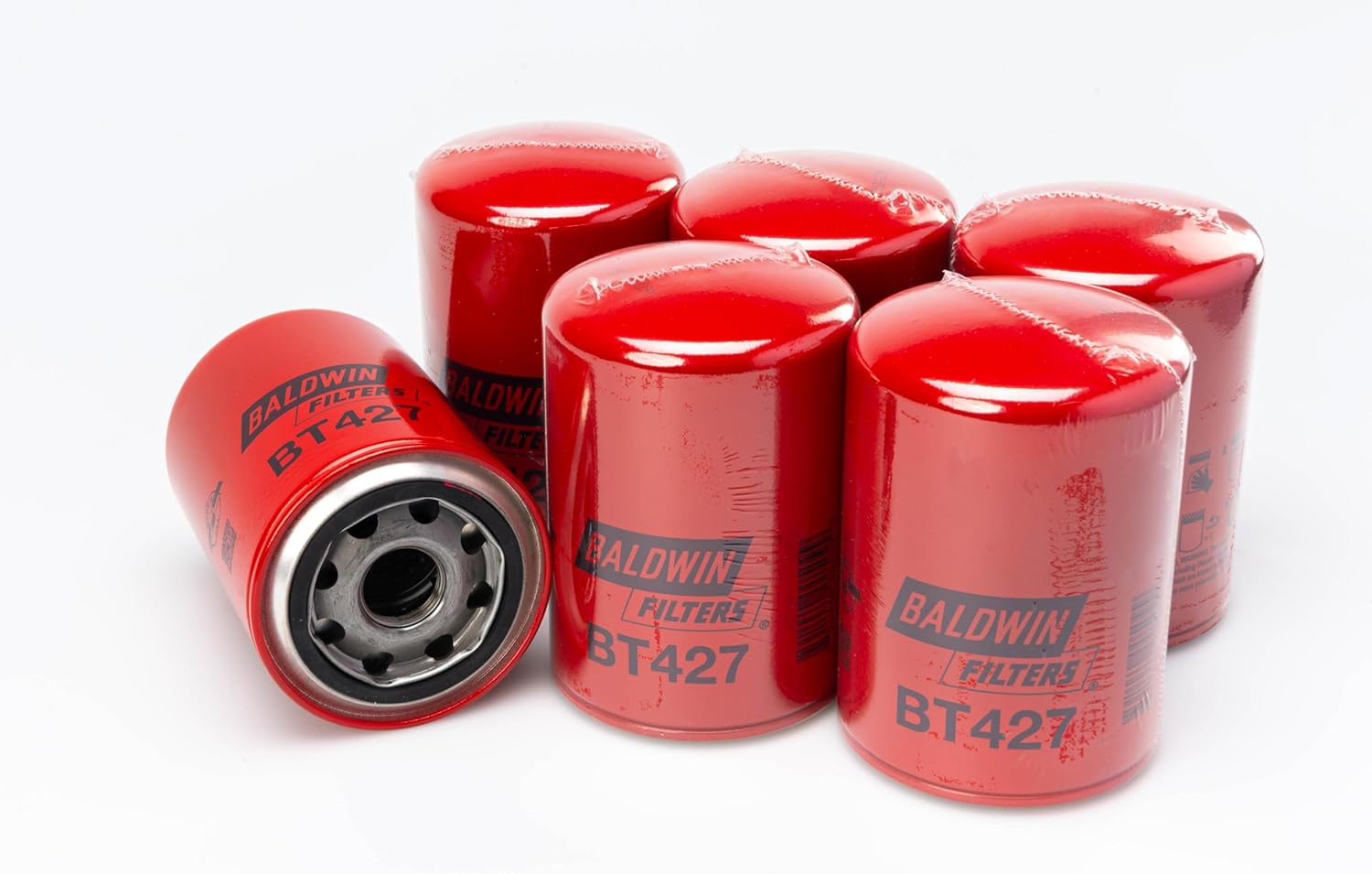 Baldwin BT427 Spin-on Full-Flow Lube Oil Filter, Heavy Duty 12 Micron, Replaces Fleetguard LF3345, Donaldson P558616, Fram PF3900 and WIX 51602 (Pack of 6 Filters)