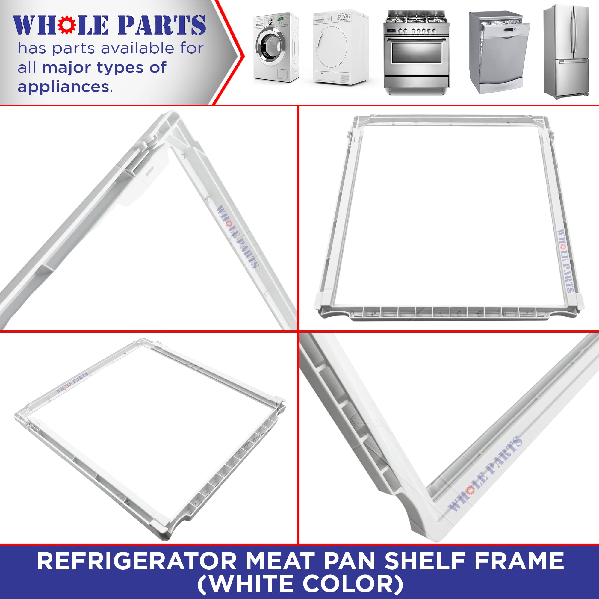 Amazon.com: Whole Parts Refrigerator Meat Pan Shelf Frame Part 