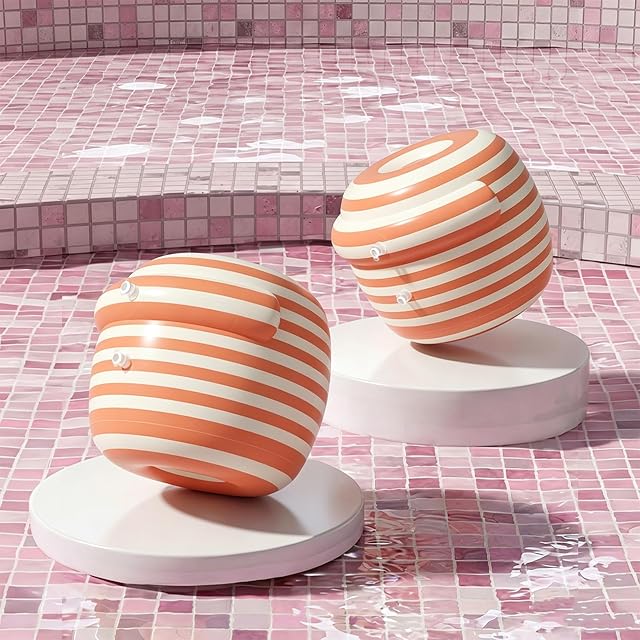 Foto 2 de 4 de Kexpery - Anillos de natación para niños y adultos, pulseras inflables a rayas para piscina flotantes…