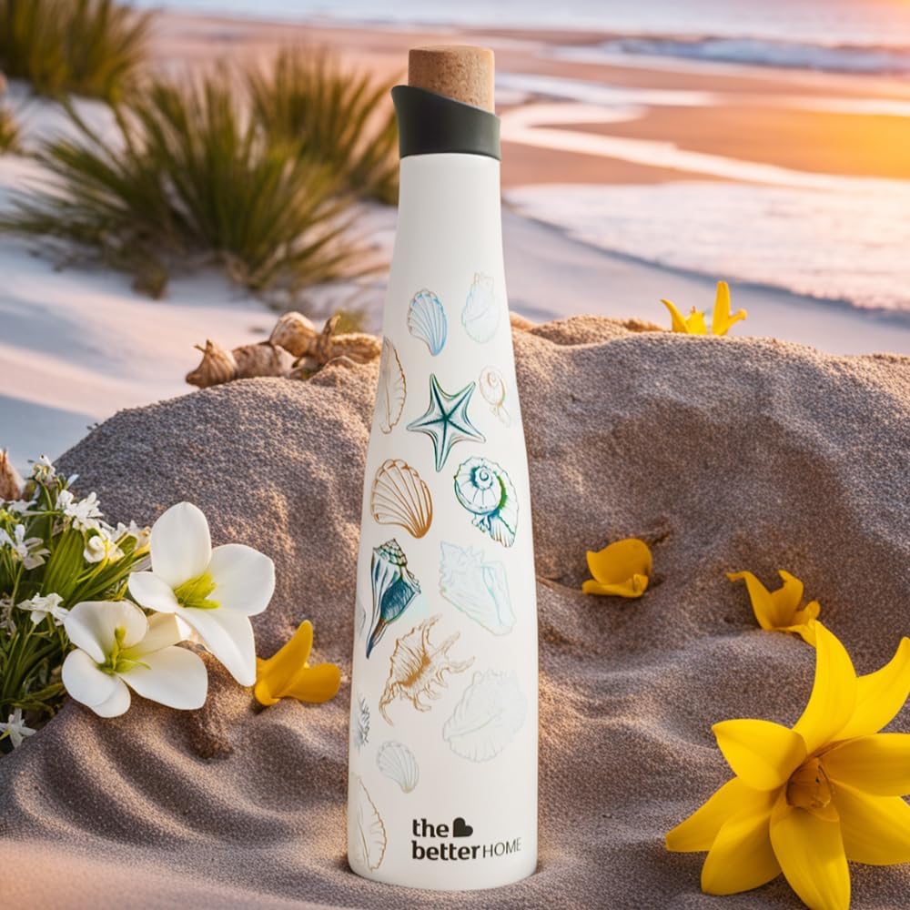 The Better Home Insulated Stainless Steel Water Bottle 500ml | 8 Hrs Insulation | Hot & Cold Office | Leakproof | Diwali Gift for Friends & Family | Deep Sea Design Multicolour (B0CRVLFY3Y) Amazon Price History, Amazon Price Tracker