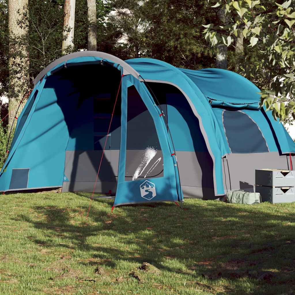 Genérico Tienda de campaña Familiar 6 Personas Impermeable Azul,Deportes,Actividades al Aire Libre,Camping y Senderismo,Tiendas de campaña-94732