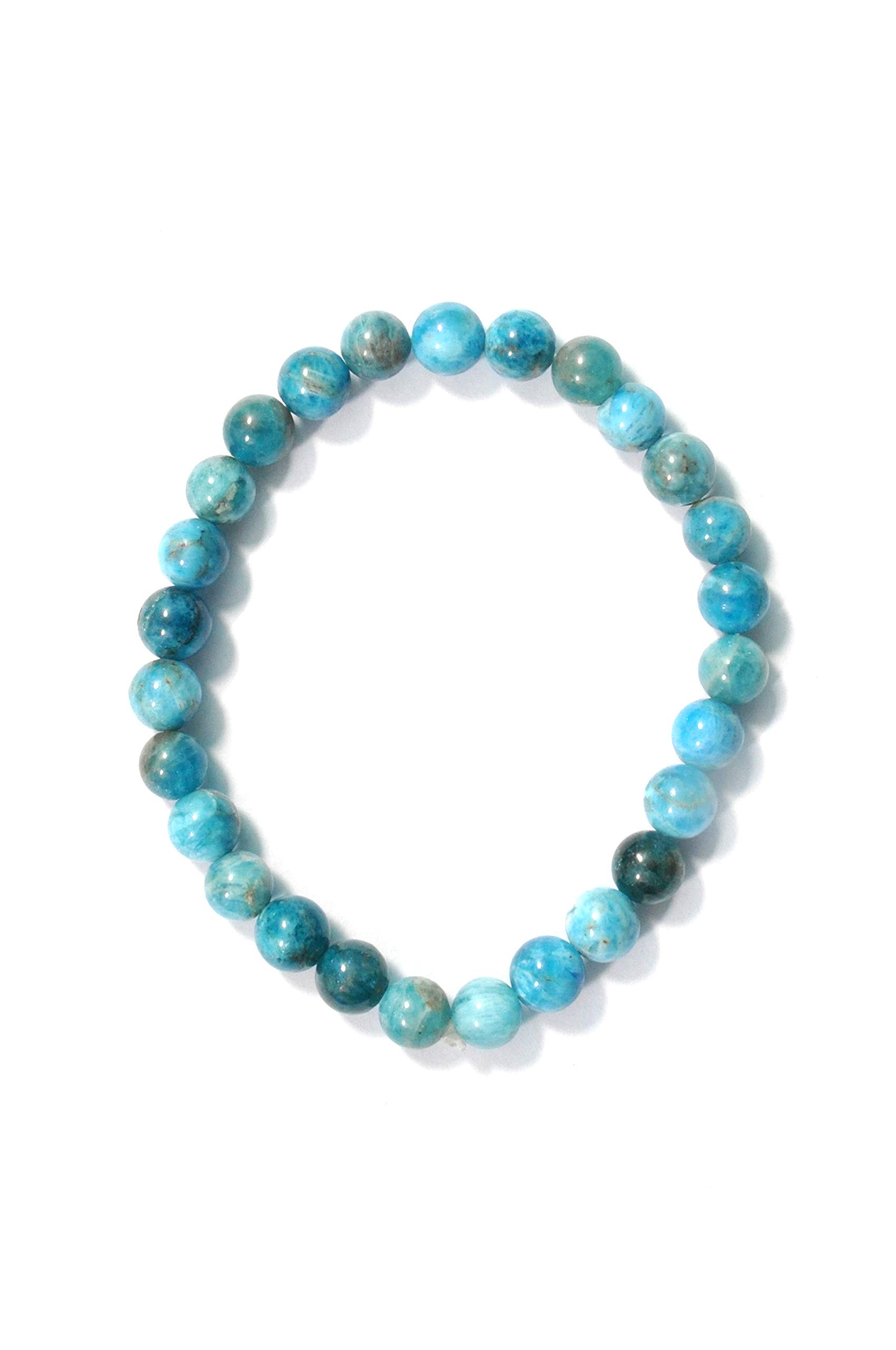 Tibettian Heart - Original Apatite Stone Bracelets (Colour May Be Skyblue Or Dark Green) - 1 Pc