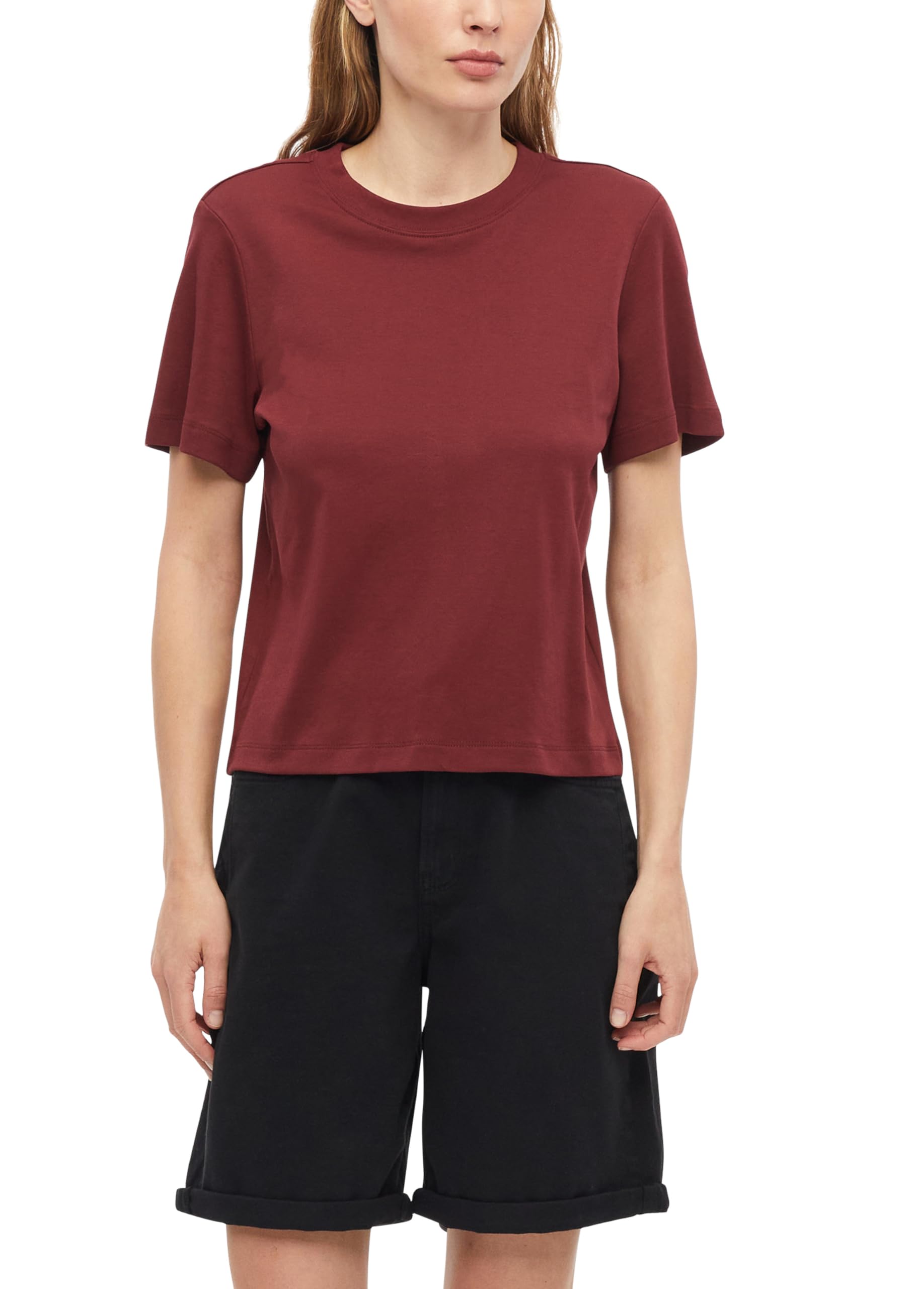 s.Oliver Women's 2178623 Cropped Fit T-Shirt, Pack of 1, red, 20