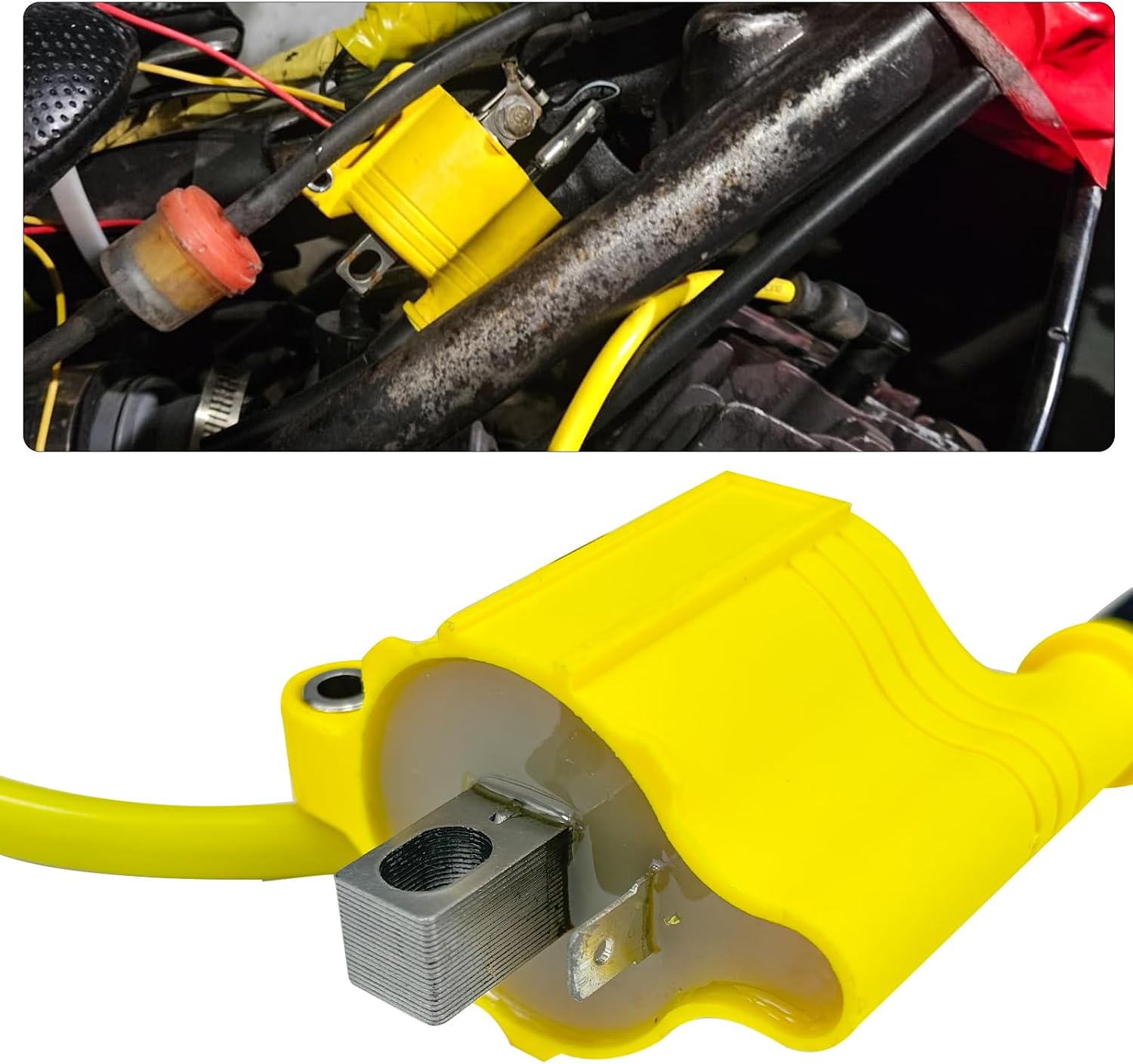 Universal Ignition Coil 2/4 Stroke GY6 Racing Ignition Coil Motorcycle fit for 4T 2T Street Dirt Bike for Moped ATV Scooter Go Kart Pit Bike
