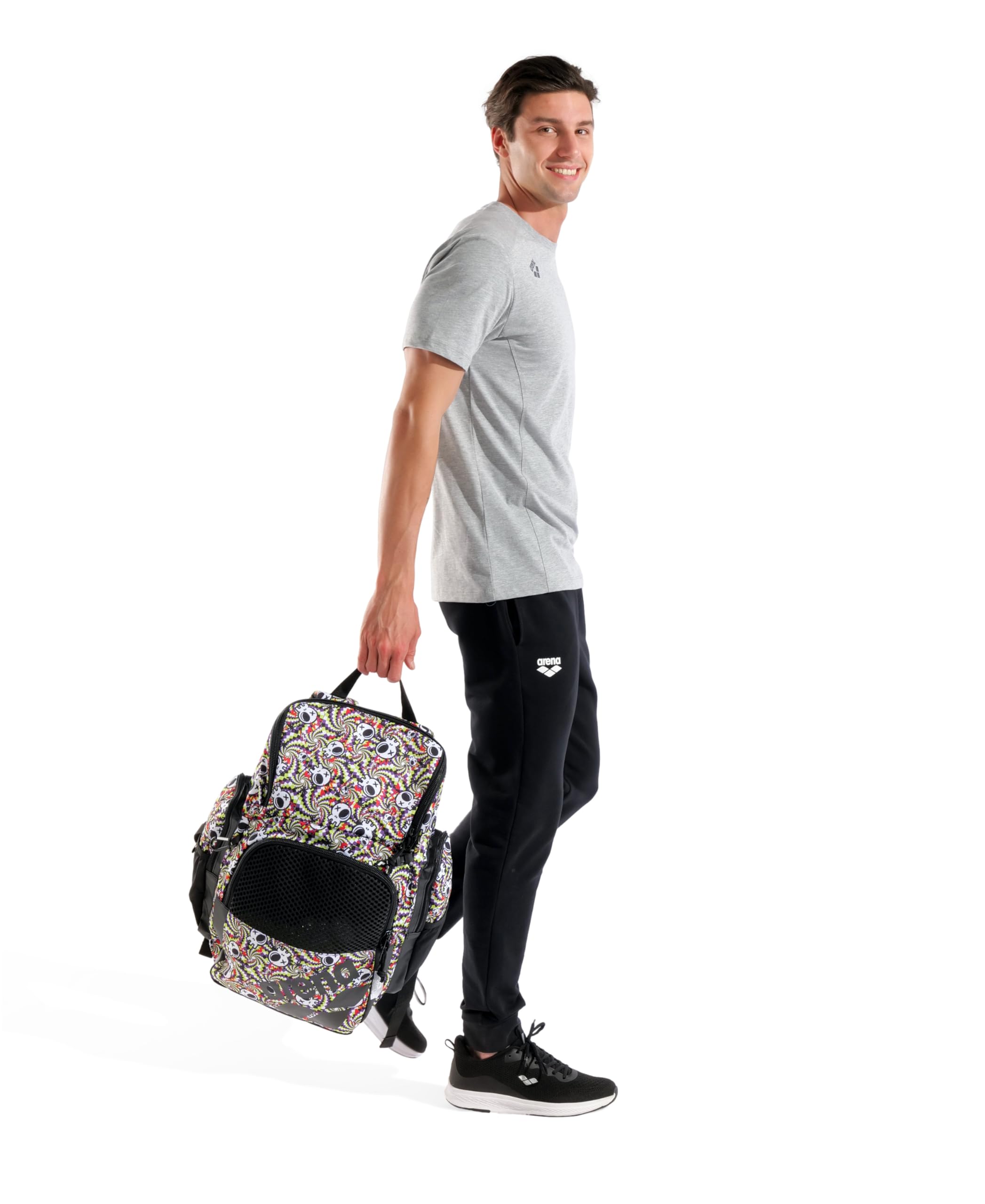 ARENA ZAINO BORSA PISCINA NUOTO BACKPACK ONE GO 35 LITRI FUN SKULLS