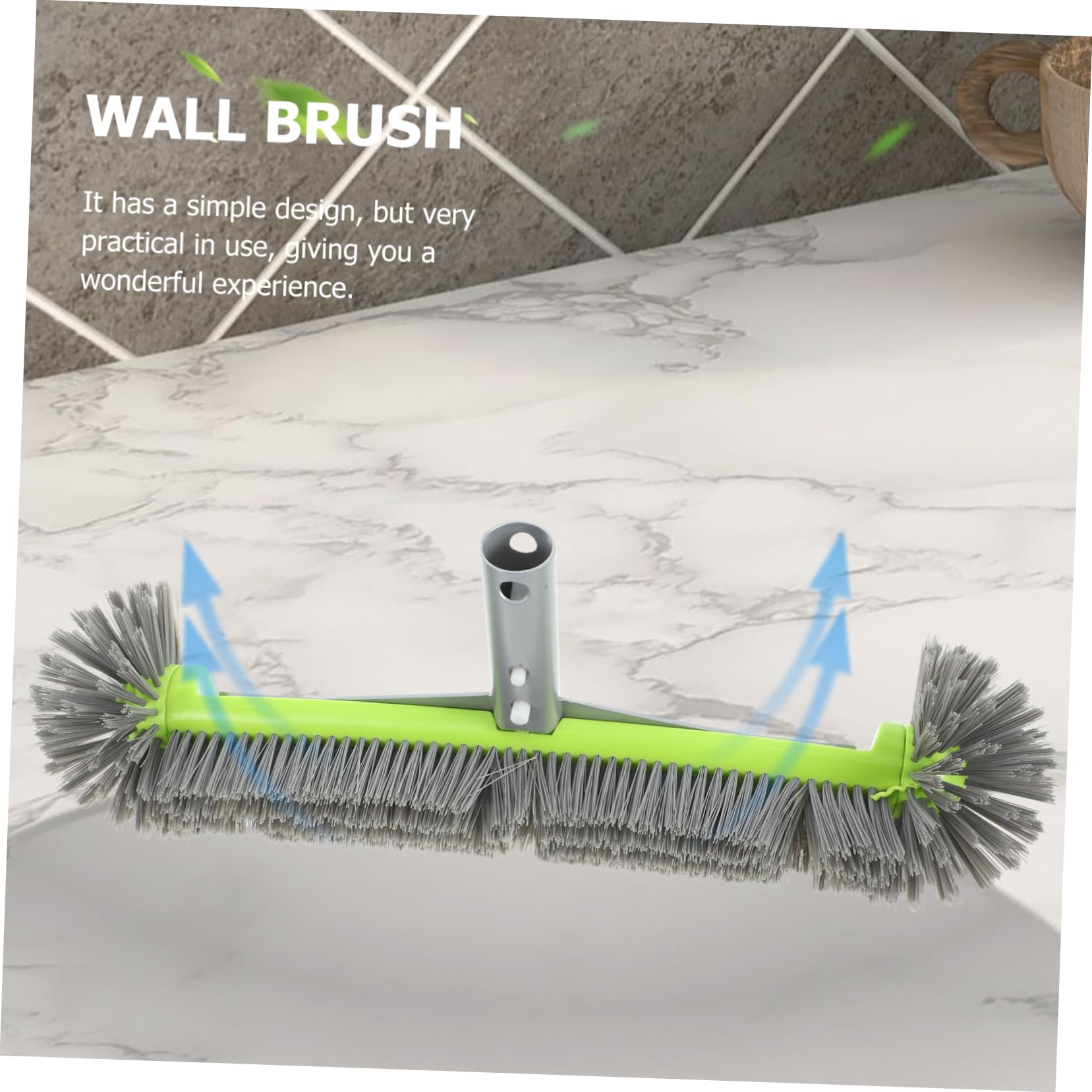 Tête de Brosse de Piscine en Plastique Nettoyage des Piscines, Brosse Dense pour Enlever Les Saletés, Ambiance Estivale Garantie