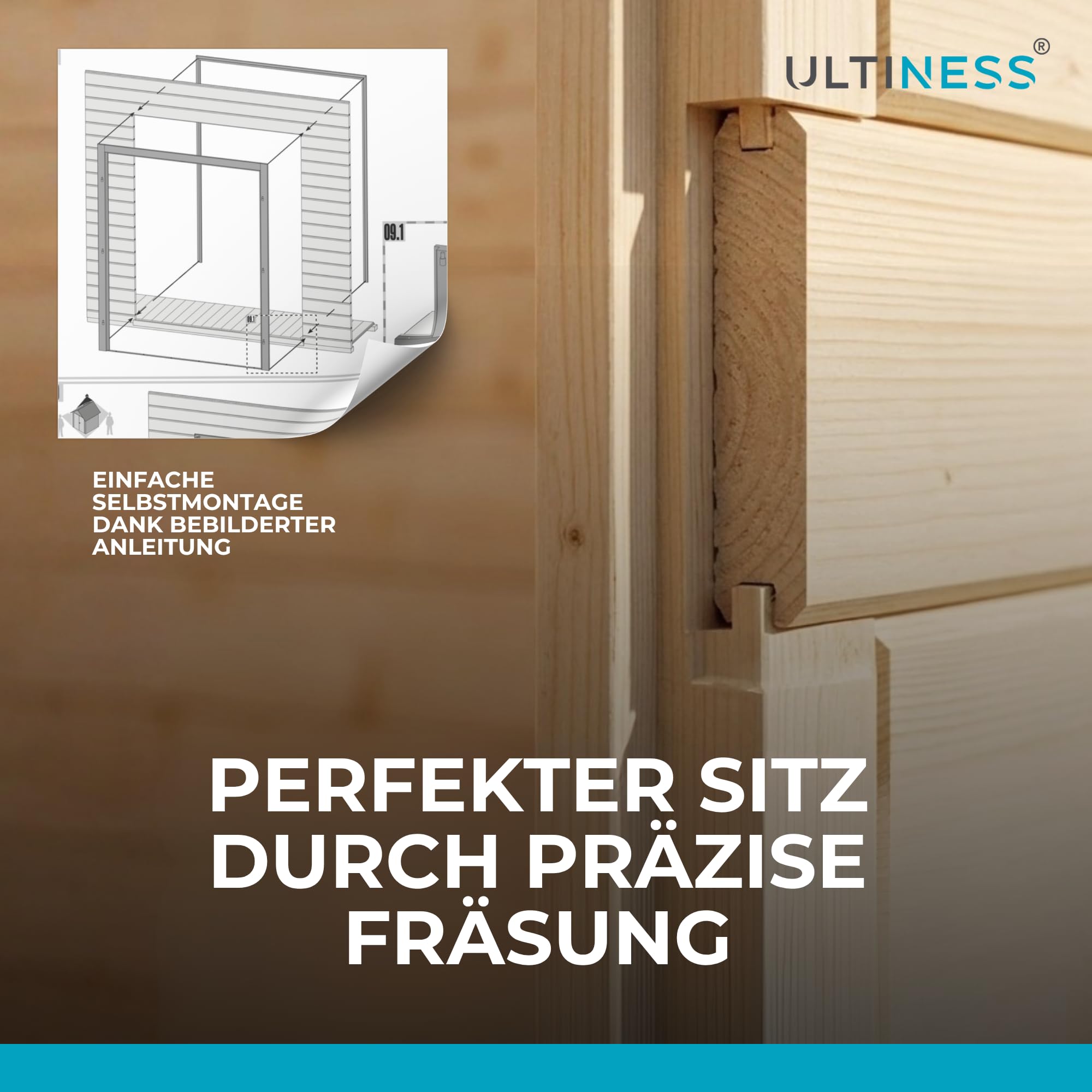 Gartenhaus Tür Holz nordische Fichte, Doppelflügeltür, 141x177 cm | Echtglas, inkl. Drückergarnitur & Aluminium-Türschwelle, Gartenhaus Tür für Geräteschuppen Holztür außen für Werkstatt