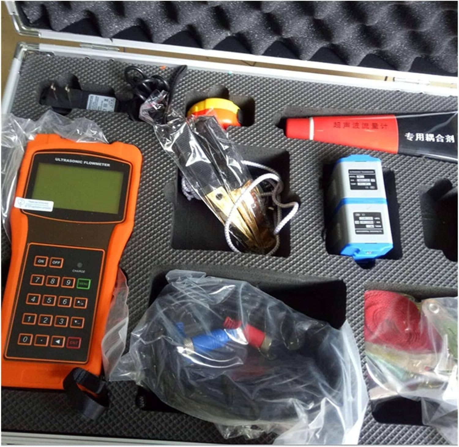 Digitaler Ultraschall-Durchflussmesser TUF-2000H mit Standardwandler TS-2/TM-1/TL-1, Messbereich DN15–6000 mm, quantitative Kontrolle,TS-2(DN15-100mm)