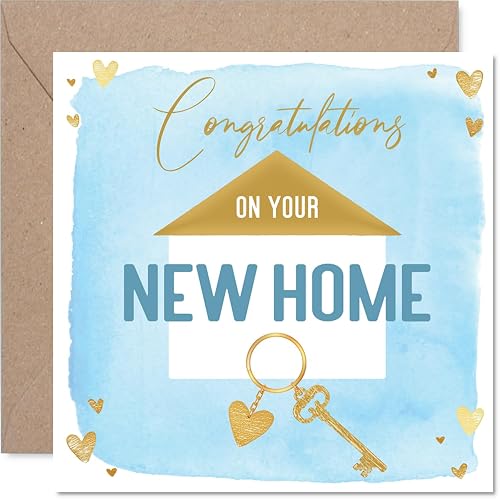 Stuff4 Heartfelt New Home Card - Warm Wishes for a