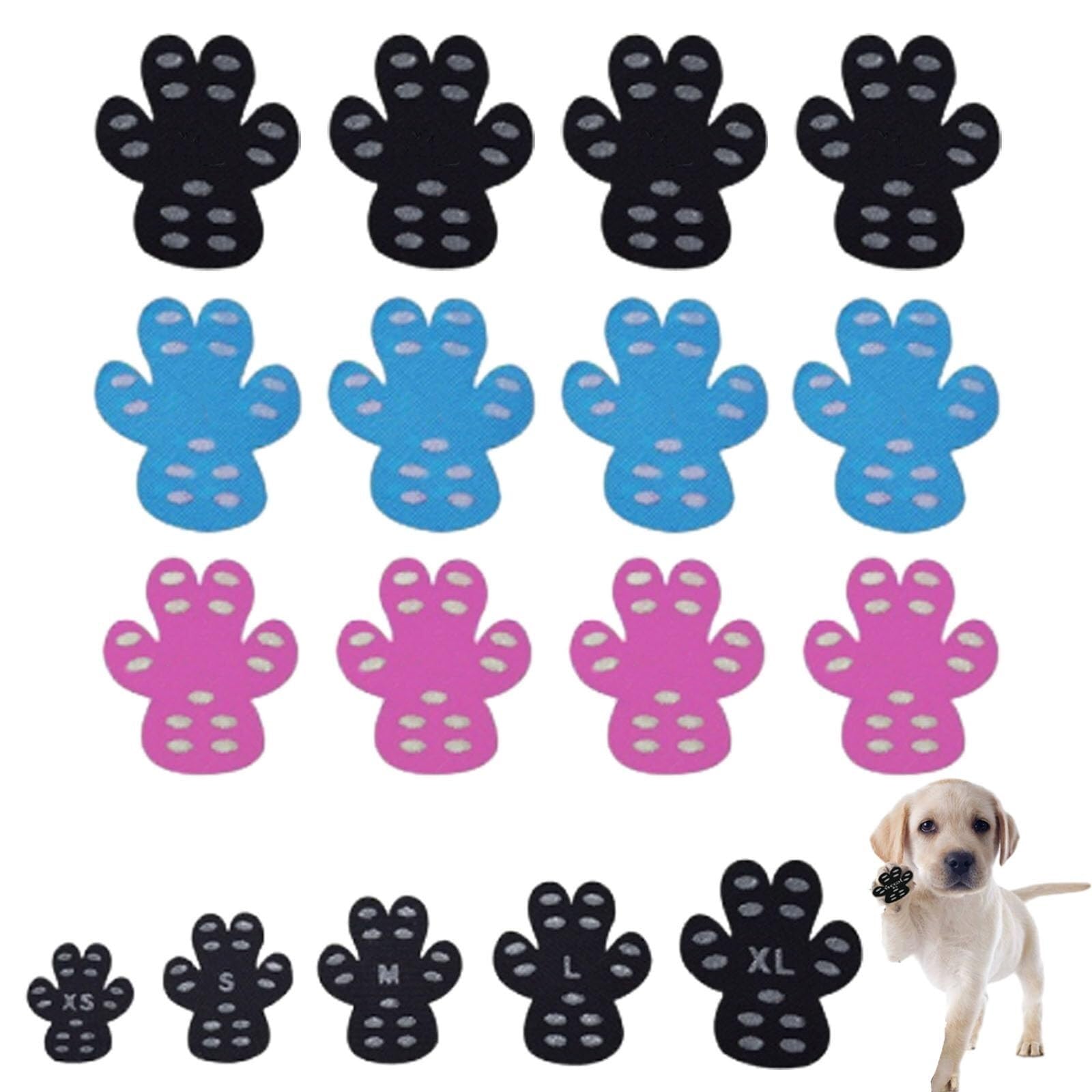 Rolipet Dog Slip Stopper Pads,Anti-Slip Dog Paw Protector,Peel And Stick Dog Shoe For Heat Pain Relief,Invisible Dog Patch Insoles,Paw Pads Protectors For Slipping On Smooth Floors(All,M 1.49-1.77(W*L