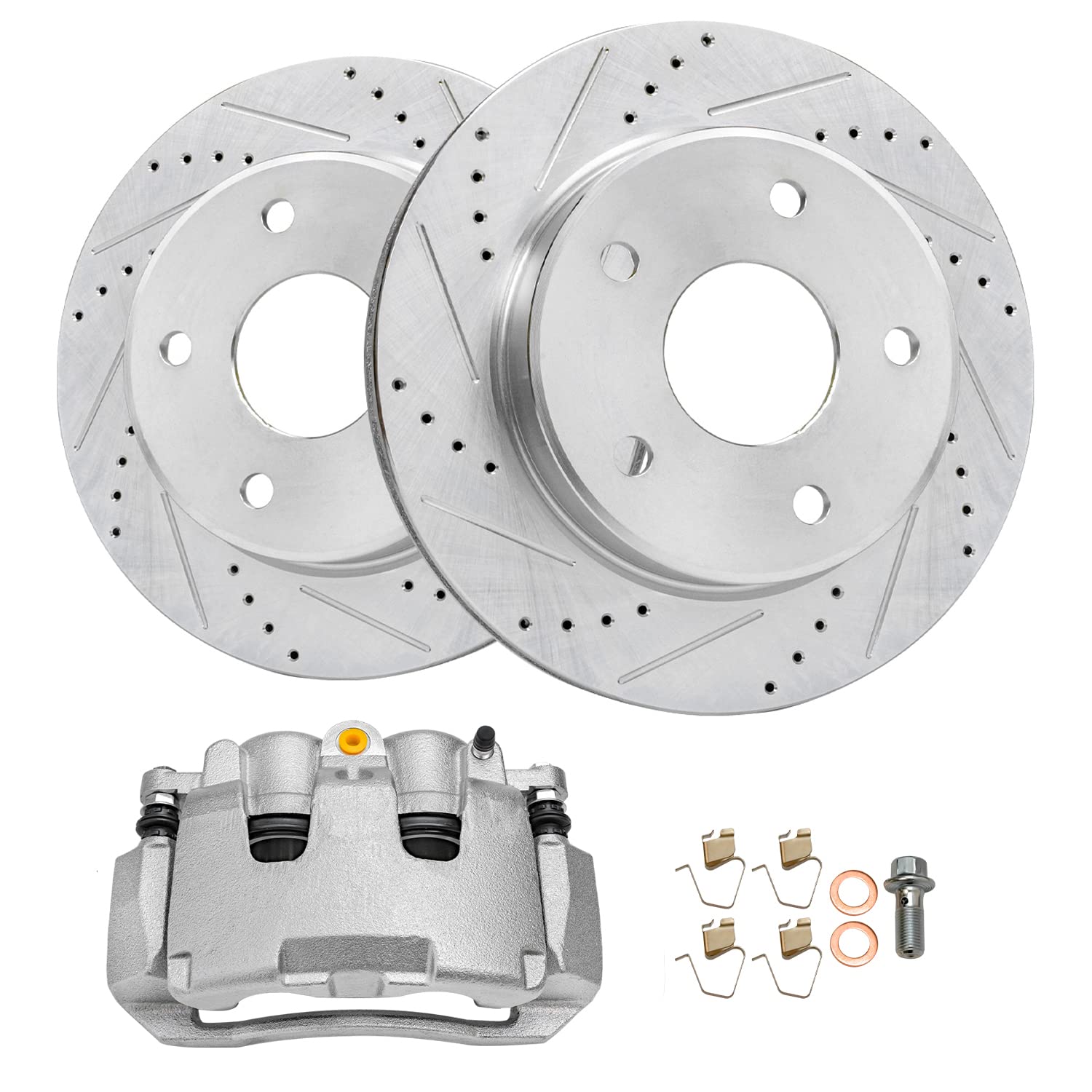 Detroit Axle - Front Brake Kit for 2005-2008 Dodge Dakota 2006-2009